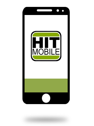 Smartphone met Hit-Mobile applicatie