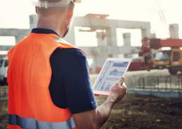 Construction site management on tablet