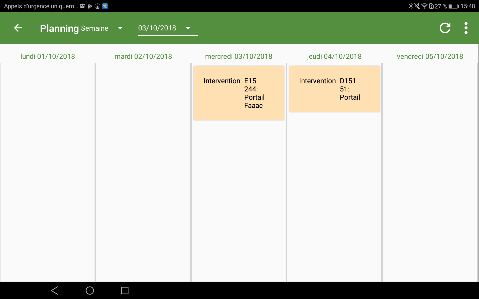 Module Planning sur l'ERP Hit-Mobile