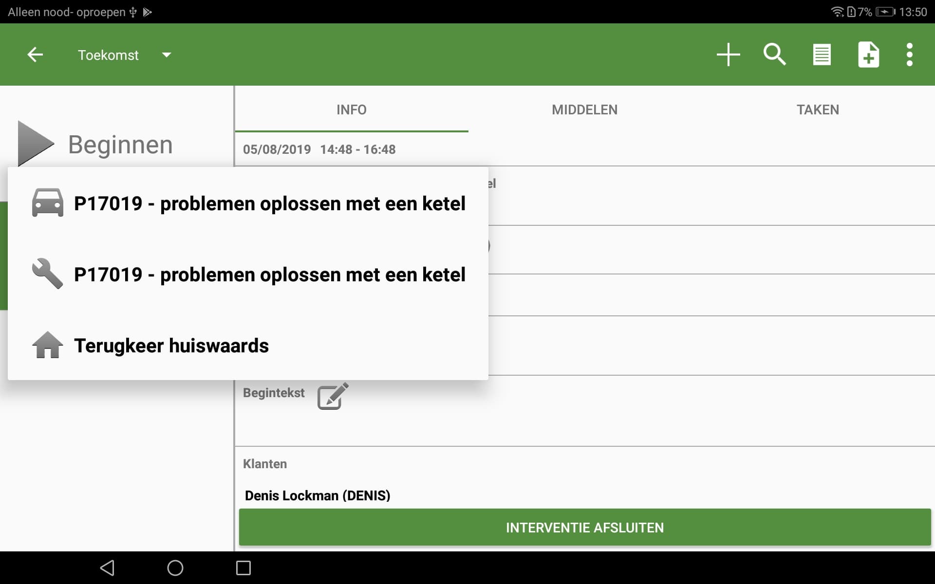 Hit-Mobile ERP-Dienstleistungsmodul