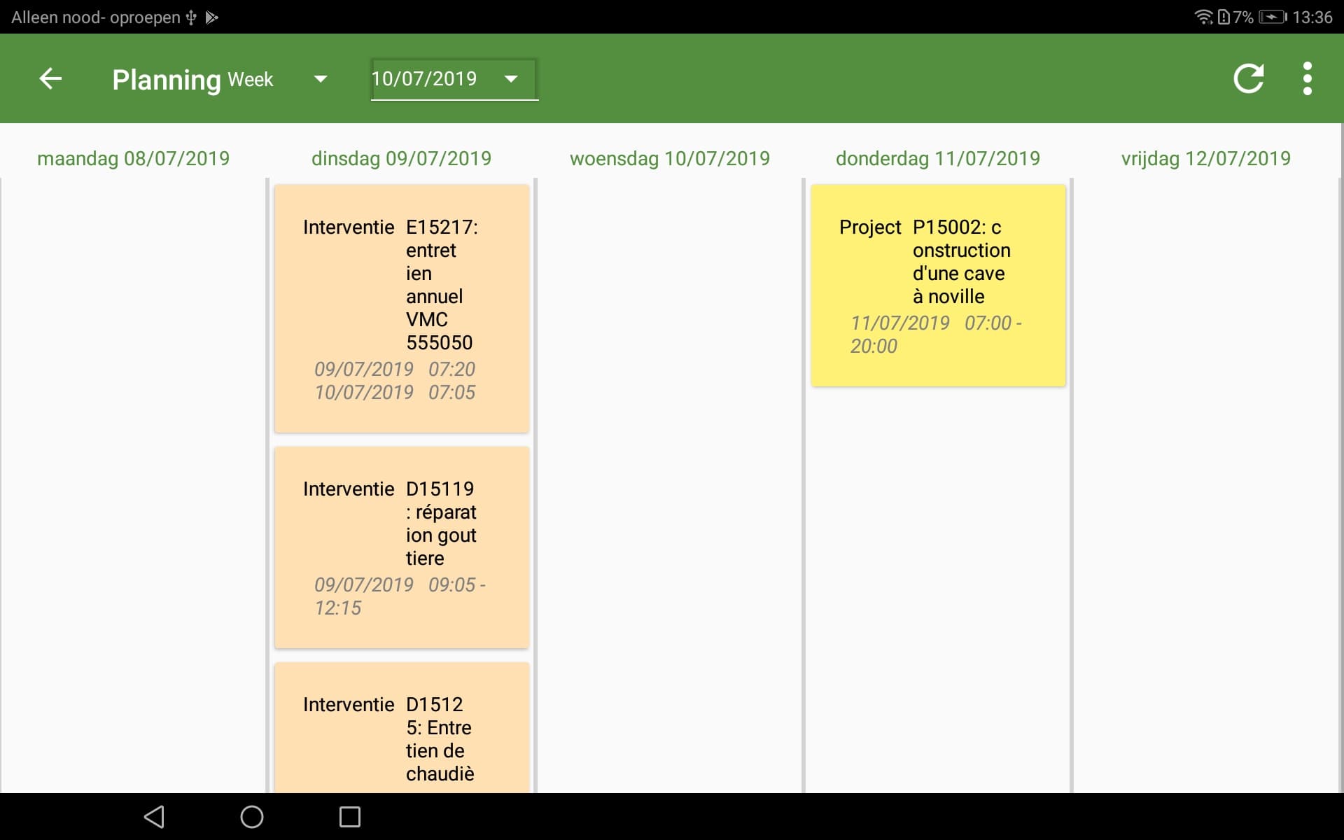 Planungsmodul auf Hit-Mobile ERP